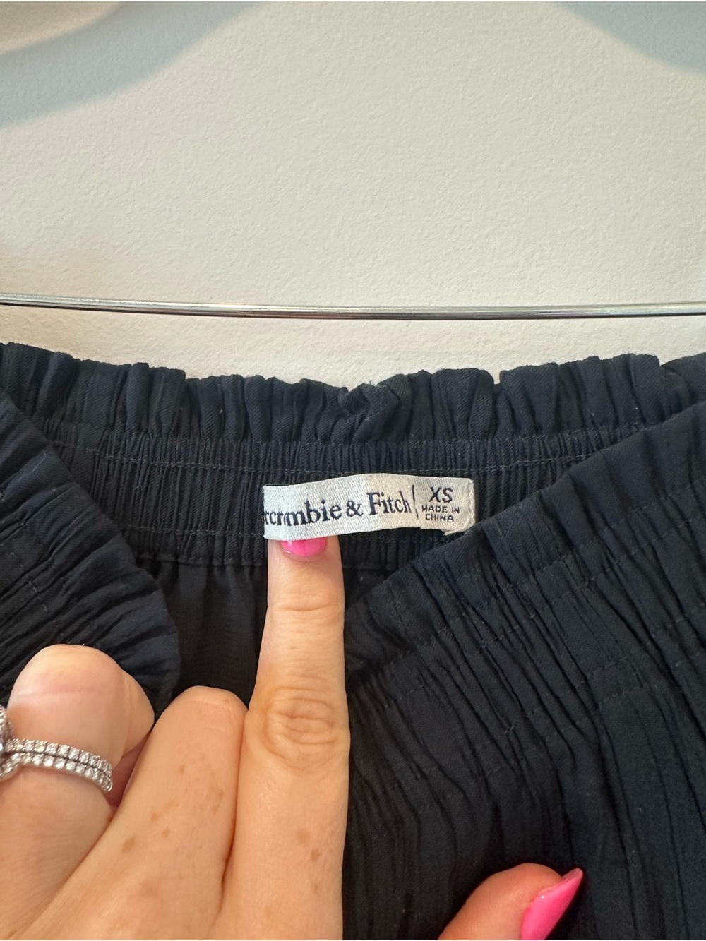 Abercrombie Gauzy Long Elastic Black Maxi Skirt Resortwear Flowy Romantic XS - Picture 4 of 10